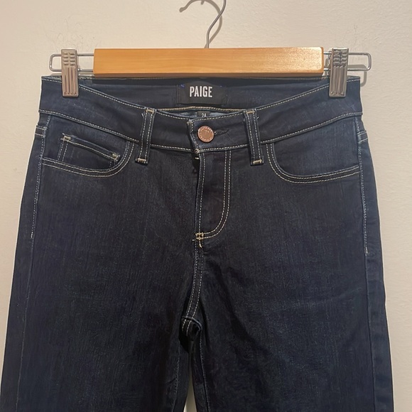 Paige Verdugo Ultra Skinny Dark Wash Jeans - Picture 4 of 6